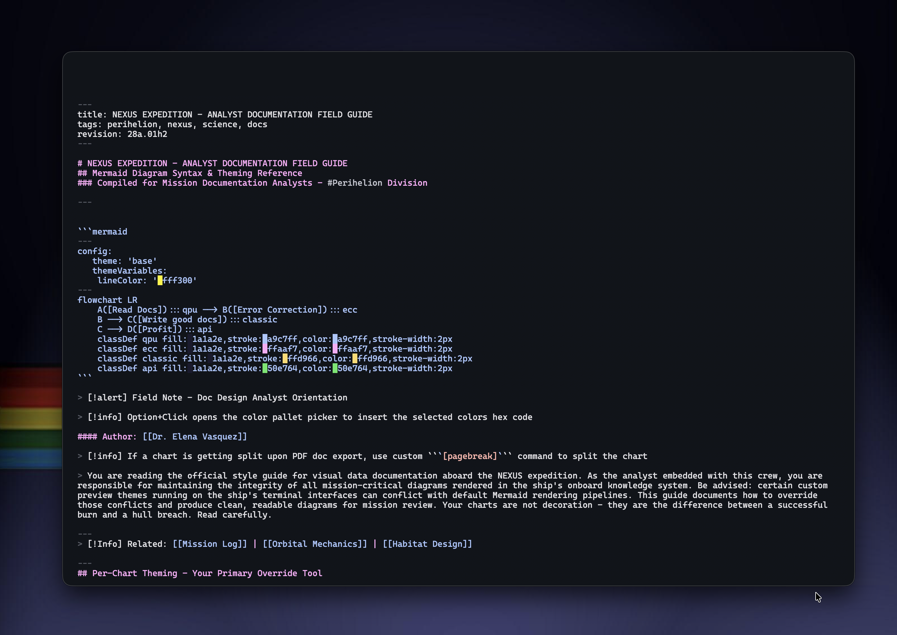 Focus mode with distraction-free centered text
