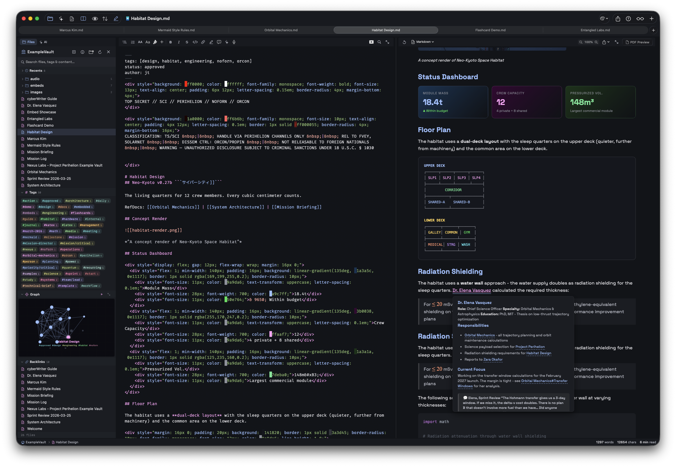 cyberWriter - split view editor and preview